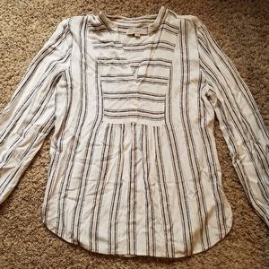 loft pinstripe top